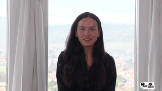 Большим черным членом раздолбал попочку русской брюнетке в чулочках