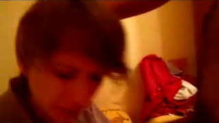 Анальный секс и отсос с пьяной русской шлюхой