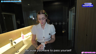 Преподу в туалете отсосала — это он у всех так зачёты принимает?